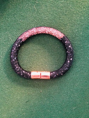 Stardust Bracelet Swarovski like new, women's black and brown bracelet