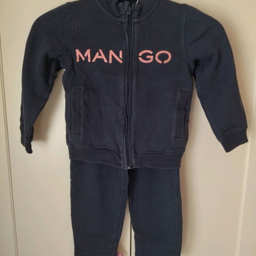 Mango tracksuit set for girl 4-5 years like new, blue