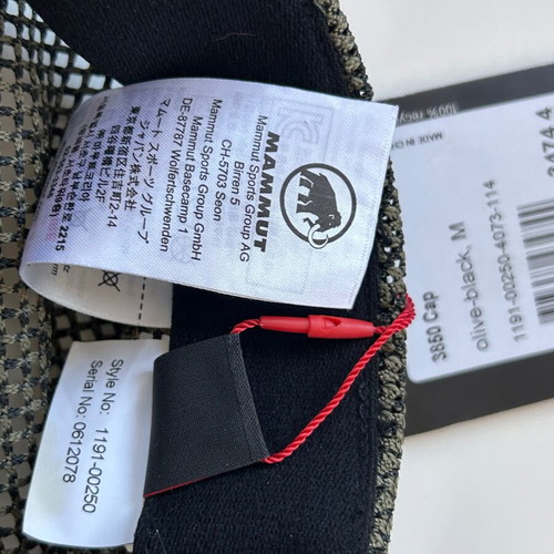 Mammut Absolut Alpine Olive Black Hat new, size M