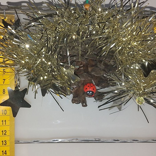 Christmas pinecone ornaments new, set of 8, natural decoration