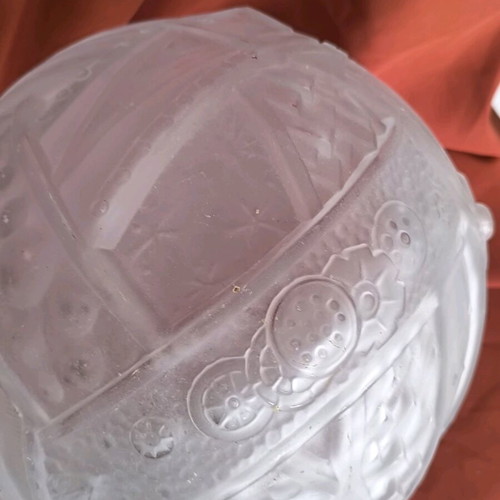 Vintage lamp glass shade used 1930-1950