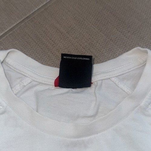 The North Face T-shirt, size small, white