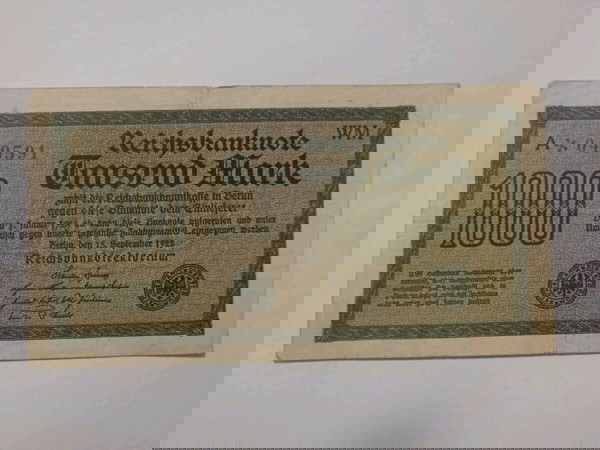 Банкнота от 1000 марки Германия 1922 г