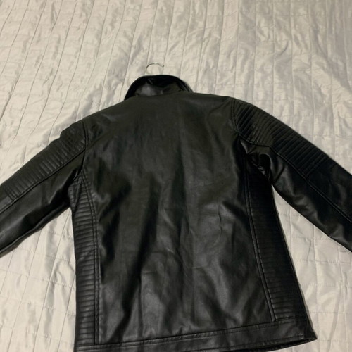 New College leather jacket like new, 12 years, black