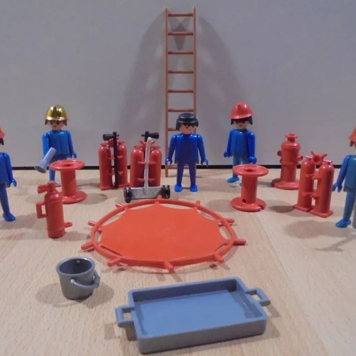 Playmobil 3491 Fire Brigade old incomplete set used from Lyra