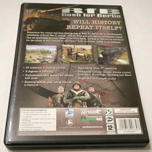 Rush for Berlin PC game used, strategy, Deep Silver