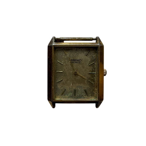 Seiko Quartz Japan wristwatch used, gold color