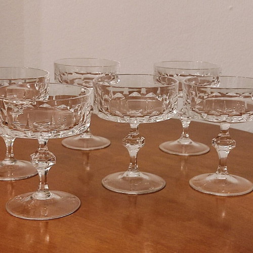 Vintage wine, liqueur and cocktail glasses like new, set of 18
