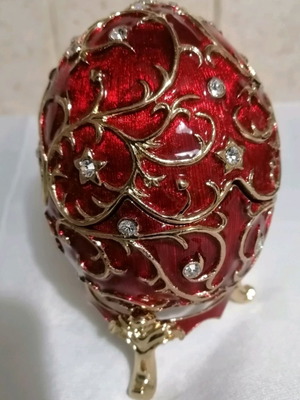 Egg with stones new, elegant design with base and magnets