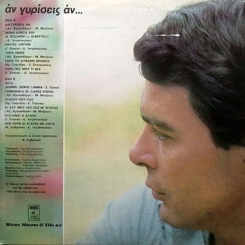 Vinyl Giannis Poulopoulos An Gyrisis An used, laiko