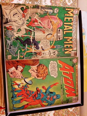 Metal Men #6 and Atom #11 comics from 1950-60s used