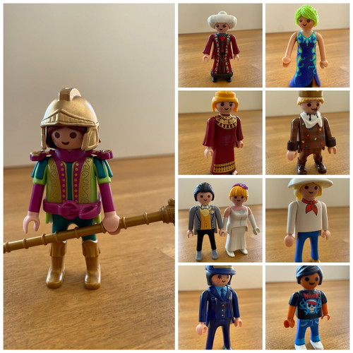 Playmobil set of 10 rare figures used