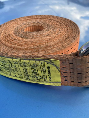 Truck straps used, set of 2, heavy-duty without ratchet, 6 meters each