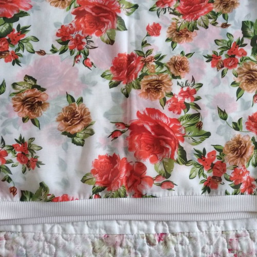 Floral top Terranova like new, transparent, slim fit, size S
