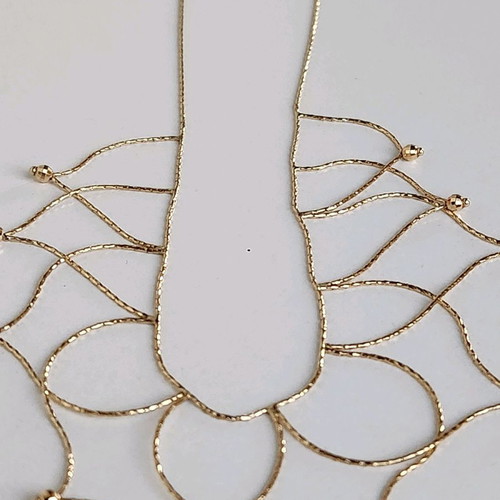 Gold necklace 14 carat used, length 42cm