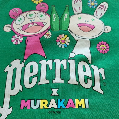 Takashi Murakami X Perrier Hoodie like new, size L, green