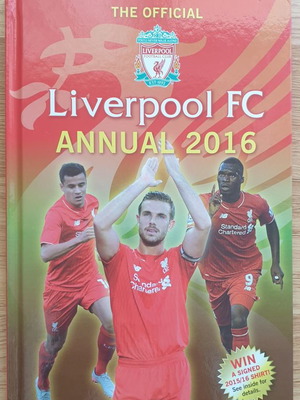 The Official Liverpool FC Annual 2016 like new