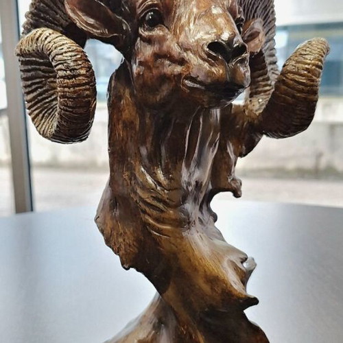 Ram Figurine 30 cm new, resin souvenir sculpture