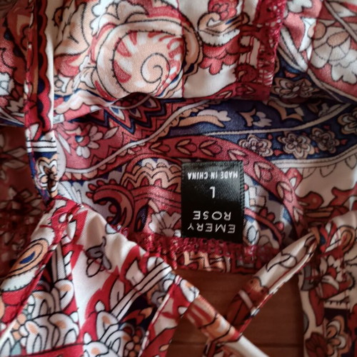 Boho short dress size large like new, multicolored