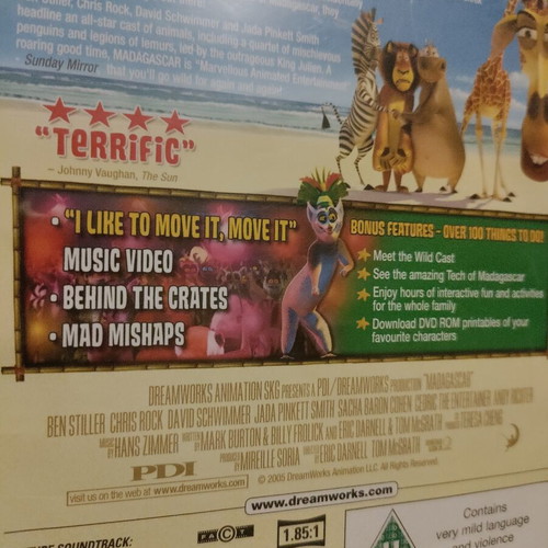 Madagascar DVD used, adventure animation