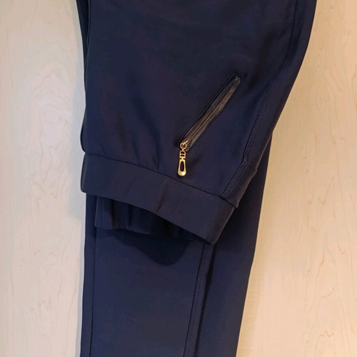 Women's blue leggings like new, elastic and shaping, size XXXL