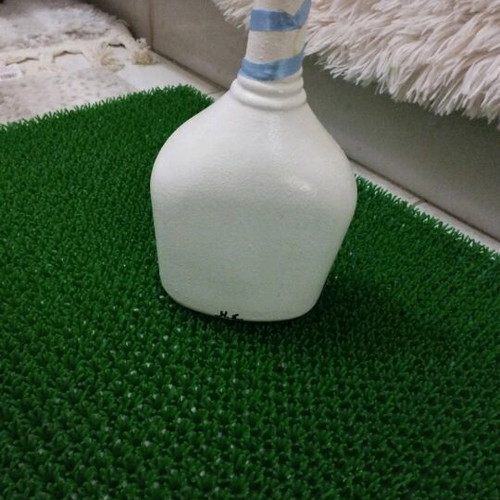 Handmade decorative snowman bottle hand-painted