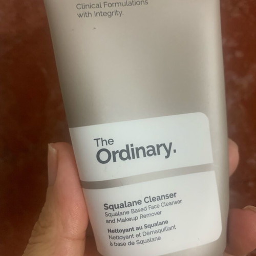The Ordinary Squalane Cleanser used, half full
