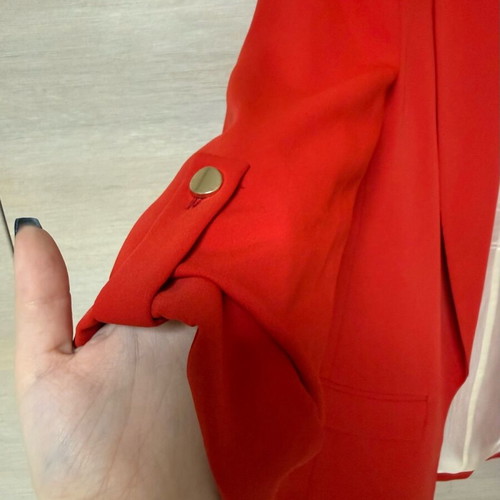 Zara blazer brand new, red with rolled-up sleeves, size S
