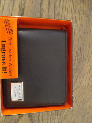 Donato leather wallet new, black
