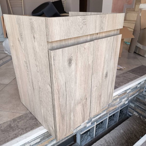 Two-Door Wall Cabinet like new, melamine coated chipboard