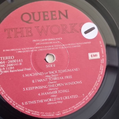 Queen The Works vinyl used