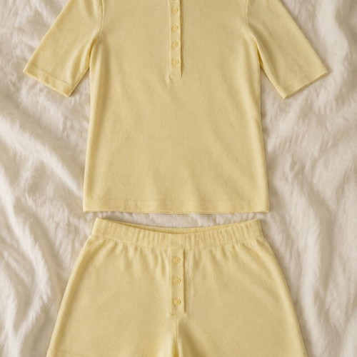 Zara yellow knit set XL