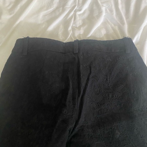BSB black pants with embossed patterns like new, size M