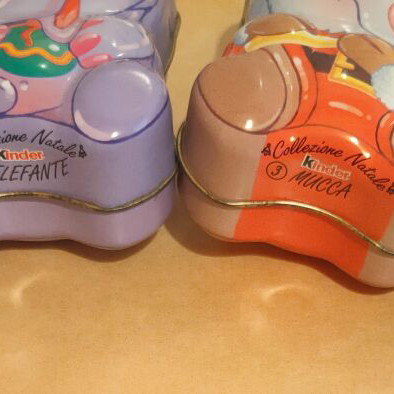 Kinder animals 12 metal collectible boxes 2003