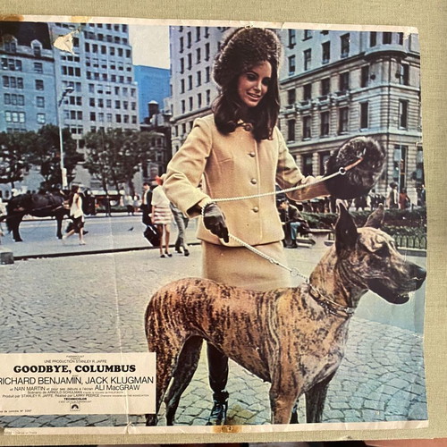 Goodbye, Columbus 1969 vintage lobby card with Ali MacGraw
