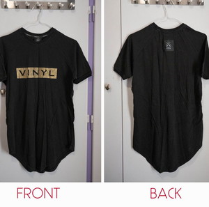 T-shirt Vinyl Art Clothing αντρικό μαύρο