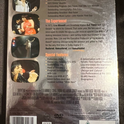 Liza Minnelli Live Collection DVD Liza With A Z new