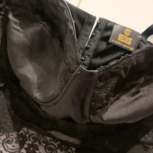 Black corset with lace new, size M