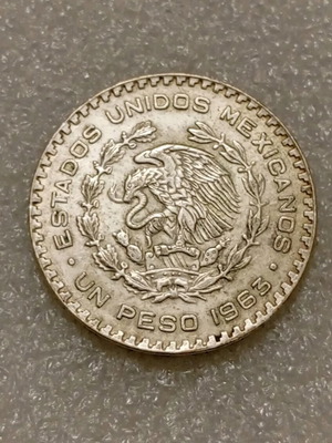 Ασημένιο 1 Peso 1963 Μεξικό σε εξαιρετική κατάσταση