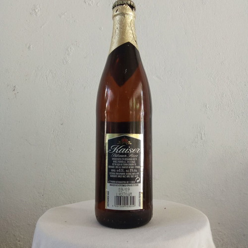 Kaizer Pilsner beer bottle collectible from 2000s