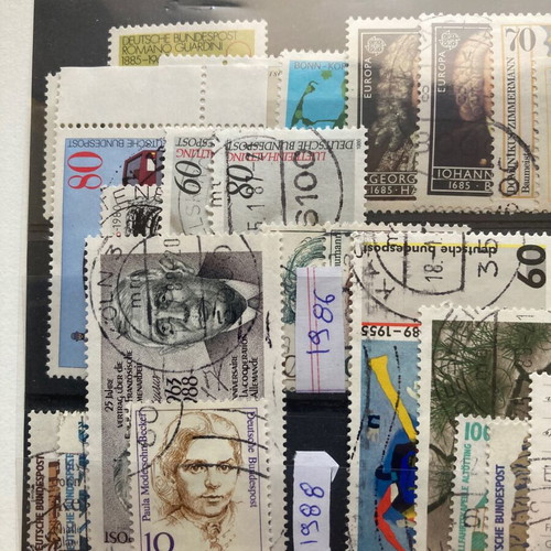 Germany used complete stamp series 1985-1990