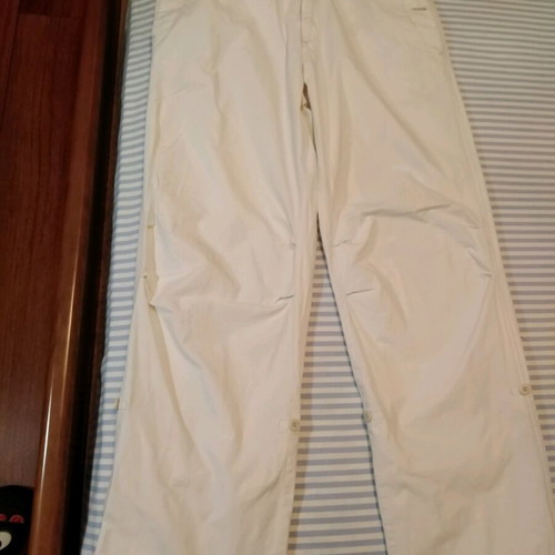 Colonial men's summer pants used, white, 100% cotton