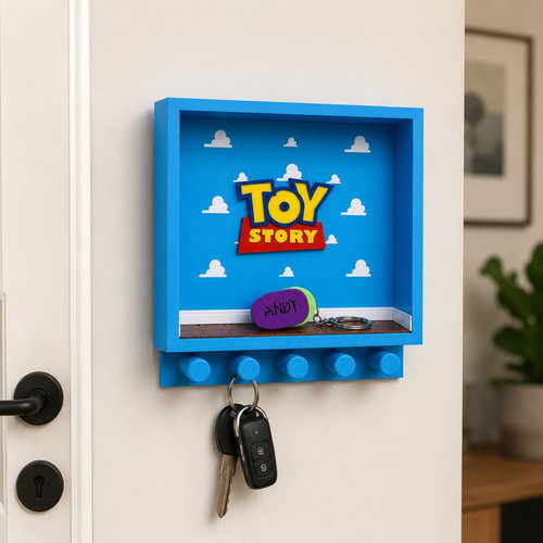 Toy Story 3D Printed Wall Key Holder made to order