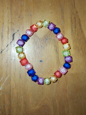 Elastic bracelets new, handmade with authentic pearls