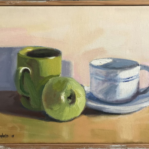 Painting by N. Karakonstantis used, oil on canvas 2013