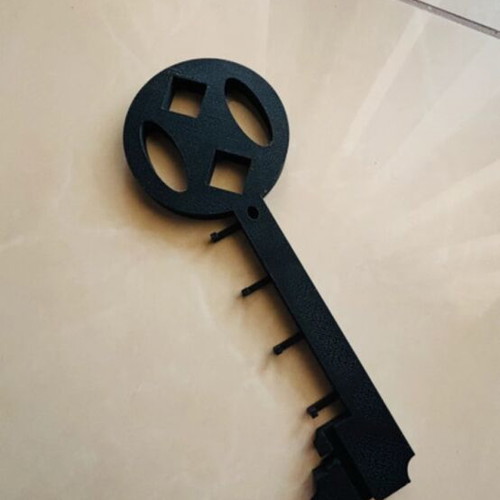 Wall mount key holder for four keys, plastic