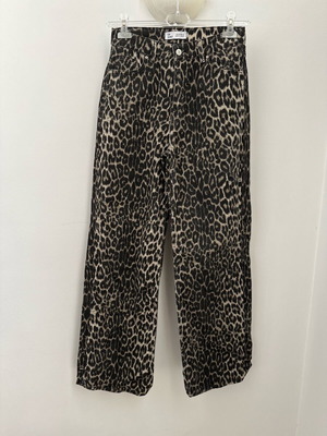 Top Secret animal print denim pants like new