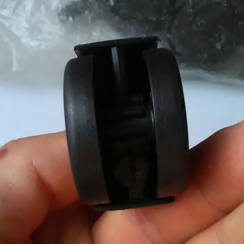 Plastic caster wheel for furniture with 360° swivel grip neck stem
