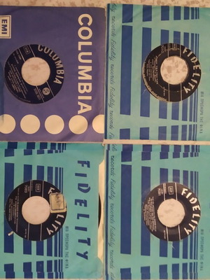 Vougiouklaki vinyl records used, 4 pieces 45 rpm 1966