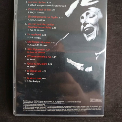Edith Piaf padam padam and other hits DVD used